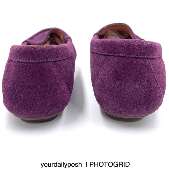 Purple suede Vionic Debbie moc loafer flats women’s US size 7 - Picture 6 of 14